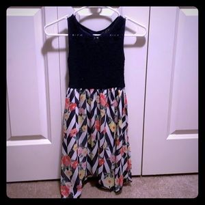 Kids Flowy Flower Skirt Dress